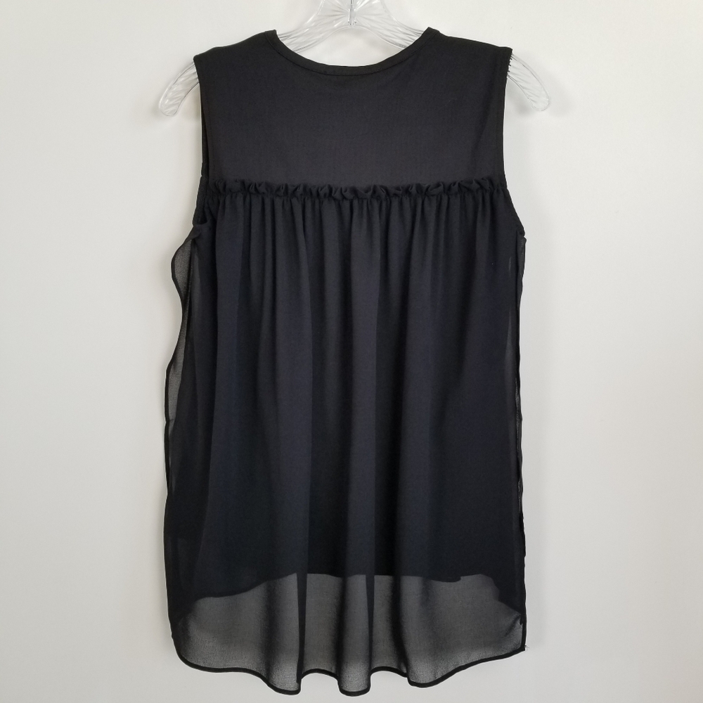C Wonder Sleeveless Top Tank With Overlay XS NWT - Picture 6 of 6